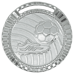Medalha de prata vitória futebol 55004 5,5 cm com fita azul