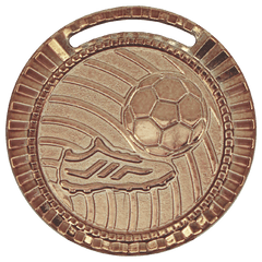 Medalha de bronze vitória futebol 55004 5,5 cm com fita azul