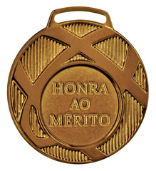 Medalha bronze vitória 60001 6,0 cm com fita azul