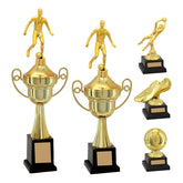 2 Trofeus Futebol + Destaque + Artilheiro + Melhor Goleiro - TROFEUS GUARANI IMP COM. LTDA ME