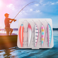 5 pçs 15.2cm 36g iscas de pesca artificial duro isca afundando wobbler isca de pesca para truta baixo carpa acessórios de pesca