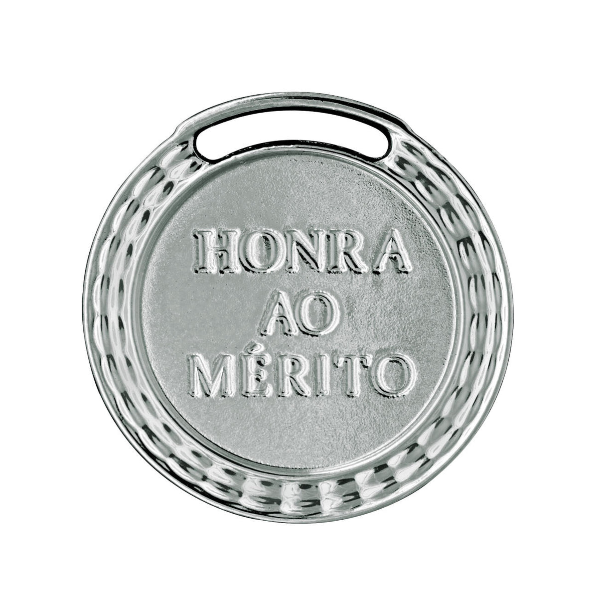 Medalha prata vitória 35001 3,5cm com fita azul