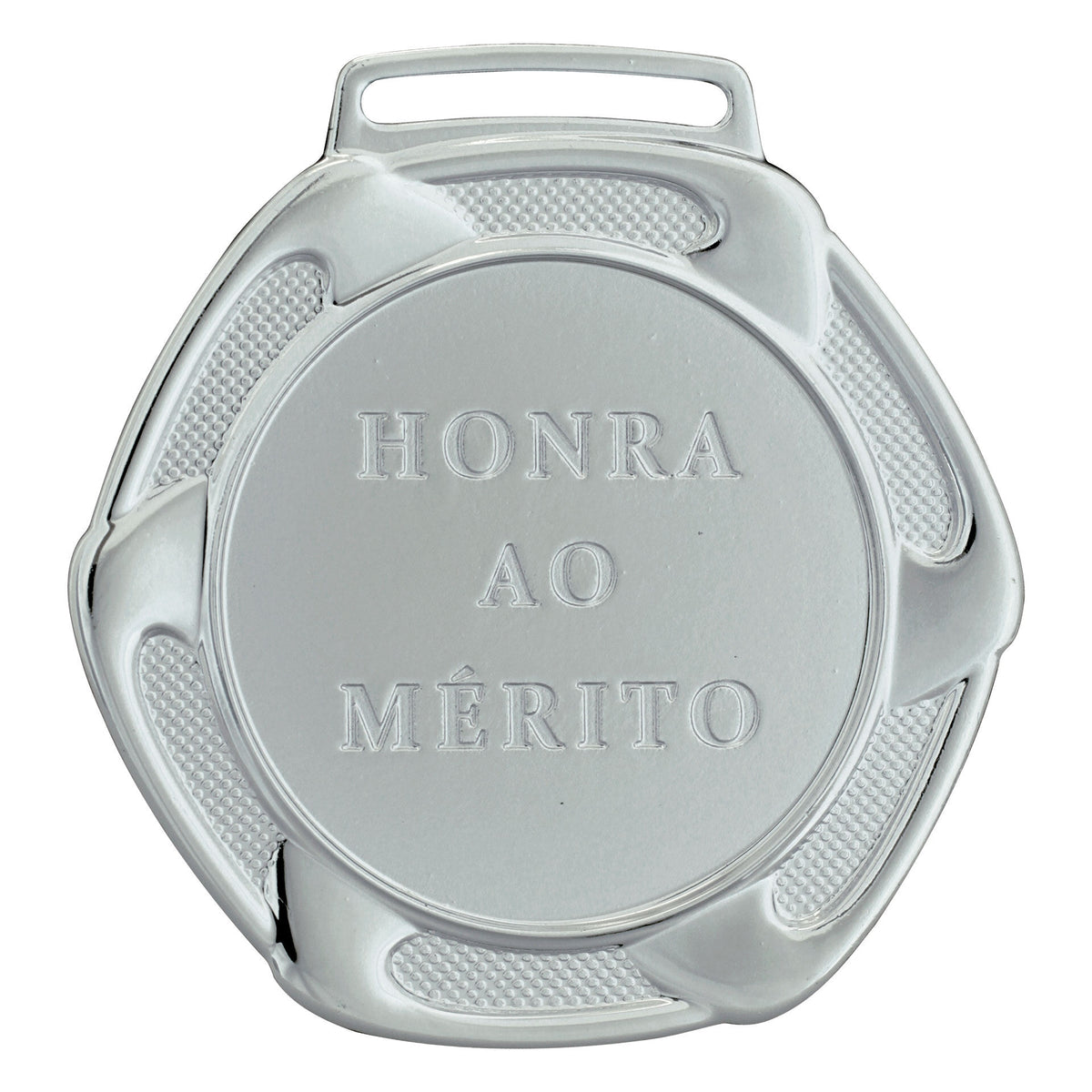 Medalha prata vitória 75001 7,5 cm com fita azul