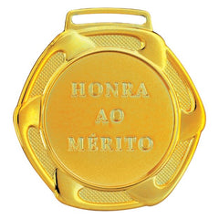 Medalha ouro vitória 75001 7,5 cm com fita azul