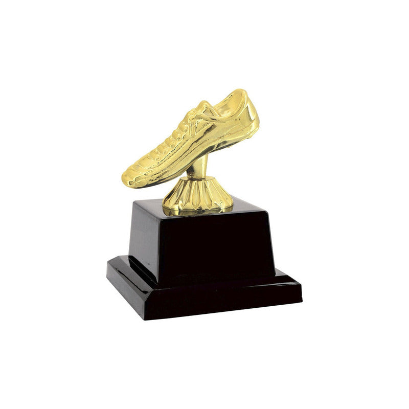 Kit 2 Trofeus Vitoria Truff600110 21 Cm Gol-art Cor Preto-dourado - TROFEUS GUARANI IMP COM. LTDA ME