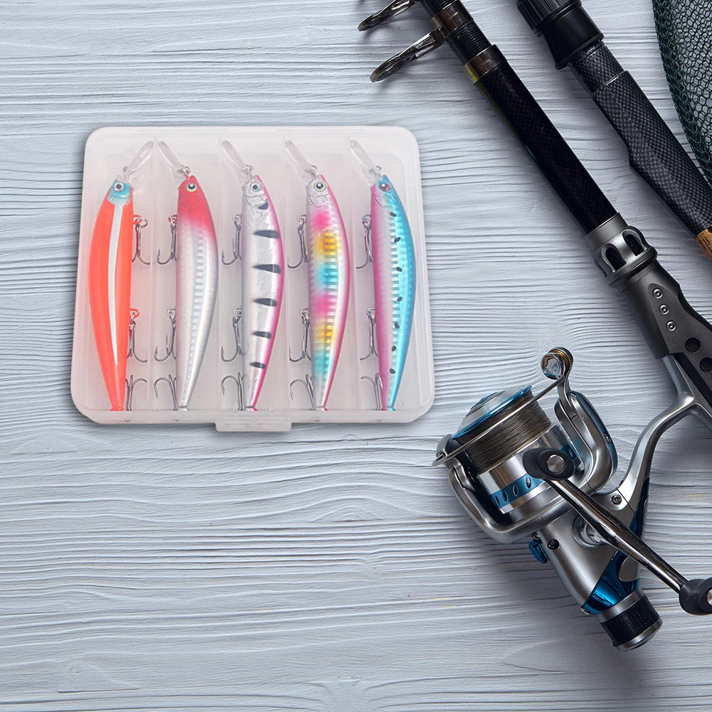 5 pçs 15.2cm 36g iscas de pesca artificial duro isca afundando wobbler isca de pesca para truta baixo carpa acessórios de pesca